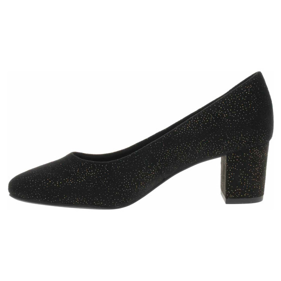 detail Dámské společenské lodičky Marco Tozzi 2-22438-43 black-gold