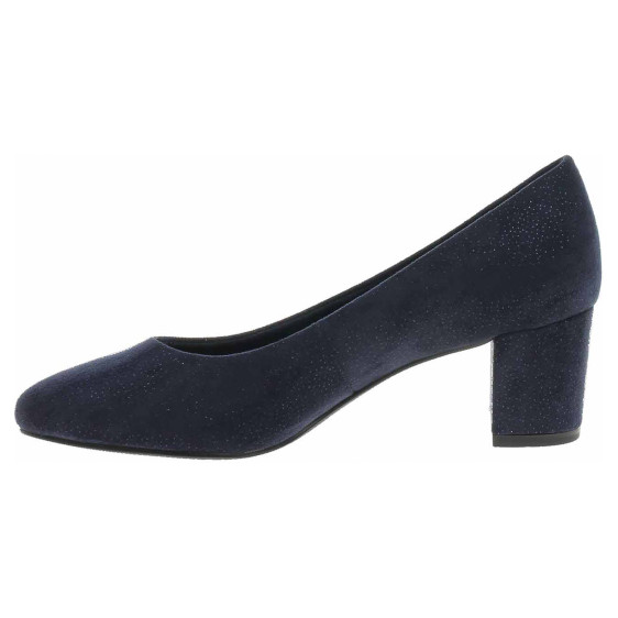 detail Dámské společenské lodičky Marco Tozzi 2-22438-43 navy metallic