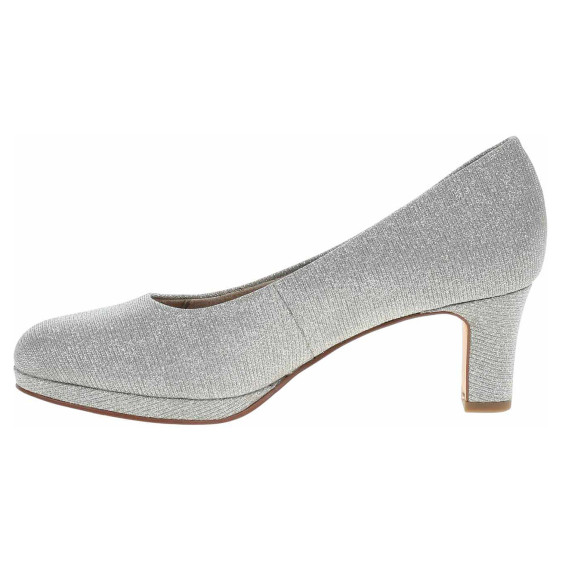 detail Dámská společenská obuv Jana 8-22480-42 silver glitter