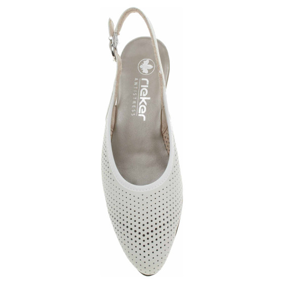 detail Dámské lodičky Rieker 47066-80 weiss