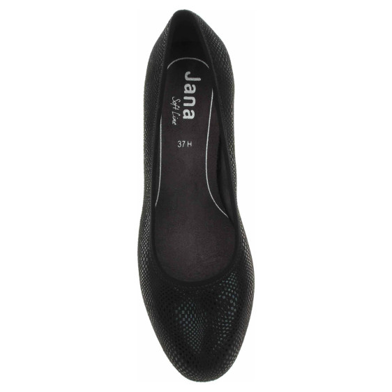 detail Dámské lodičky Jana 8-22476-42 black structur