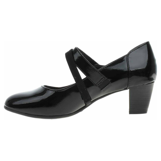 detail Dámské lodičky Jana 8-24465-43 black patent