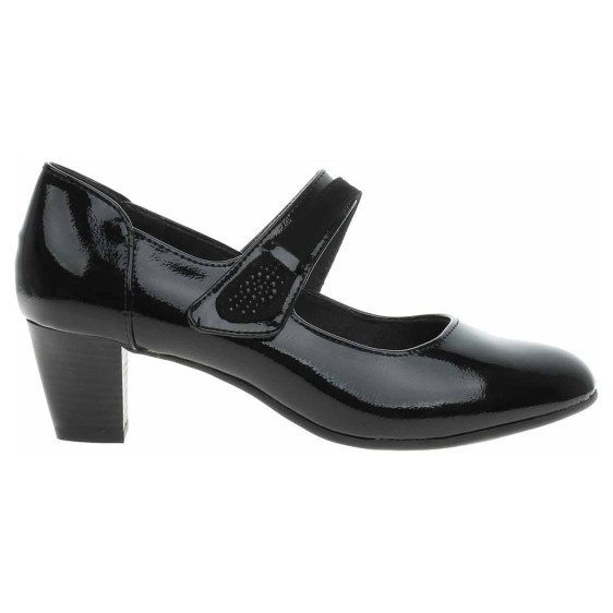 detail Dámské lodičky Jana 8-24465-43 black patent