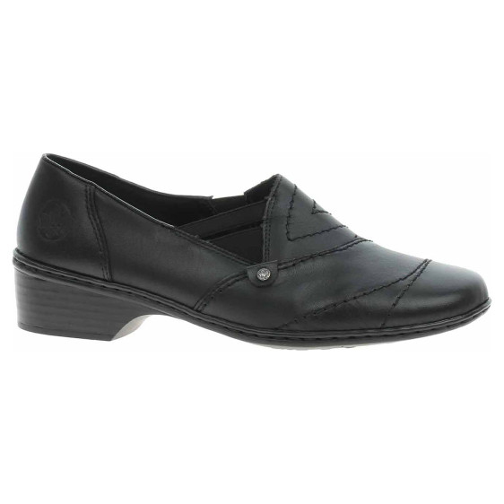 detail Dámské mokasiny Rieker 48260-01 schwarz