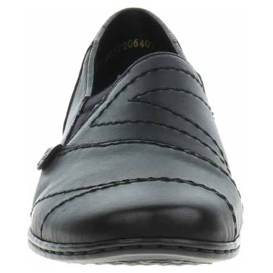 detail Dámské mokasiny Rieker 48260-01 schwarz