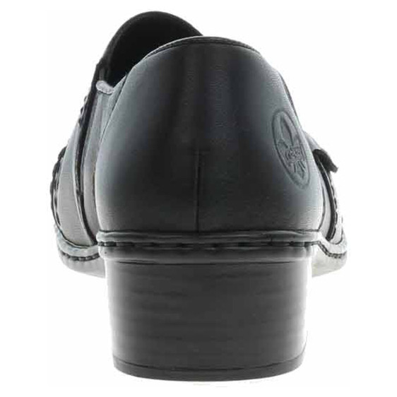 detail Dámské mokasiny Rieker 48260-01 schwarz
