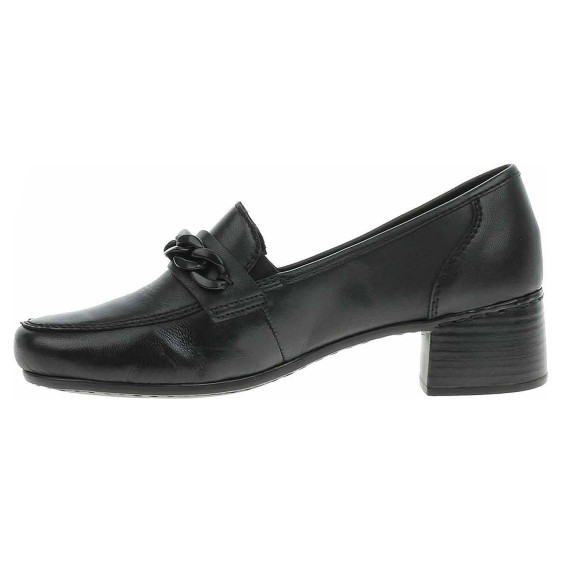 detail Dámské mokasiny Rieker 41660-00 schwarz