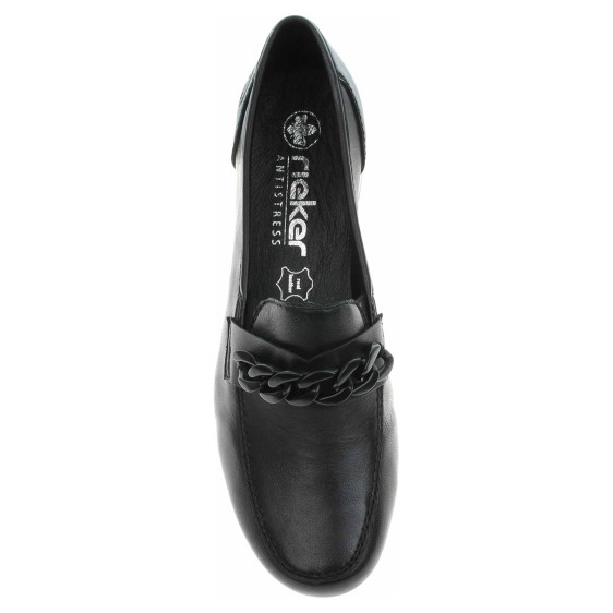 detail Dámské mokasiny Rieker 41660-00 schwarz