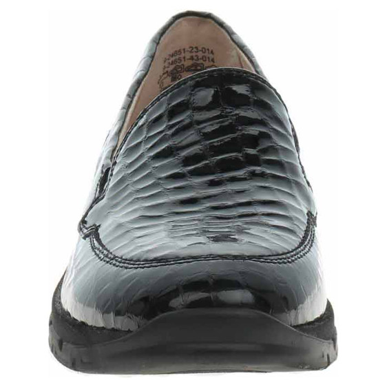 detail Dámské mokasiny Caprice 9-24651-43 black croco