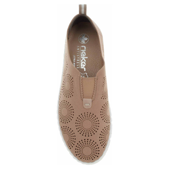 detail Dámské mokasiny Rieker M8352-60 beige