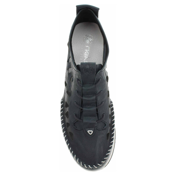 detail Dámské mokasiny Rieker 49956-14 blau