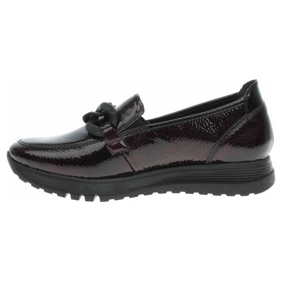detail Dámské mokasiny Rieker 49051-35 bordo-black