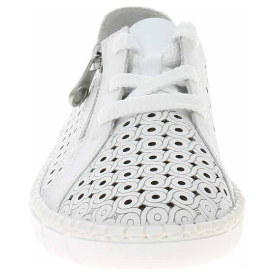 detail Dámské polobotky Rieker M2300-80 weiss