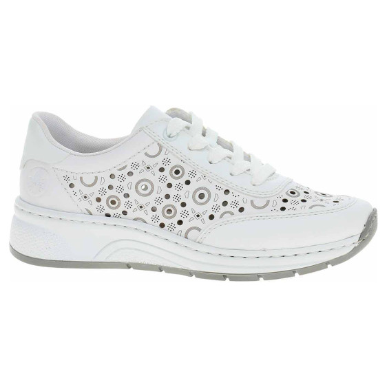 detail Dámské polobotky Rieker N6506-80 weiss