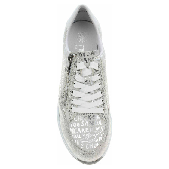 detail Dámské polobotky Rieker N4316-90 beige kombi