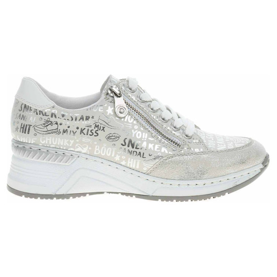 detail Dámské polobotky Rieker N4316-90 beige kombi