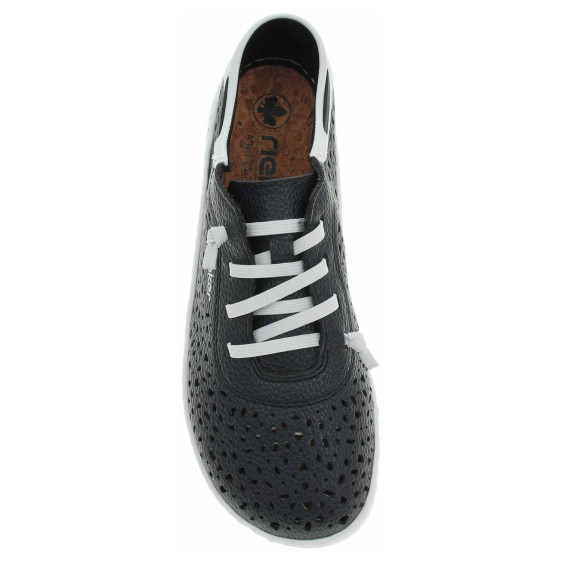 detail Dámské polobotky Rieker 52805-14 blau kombi