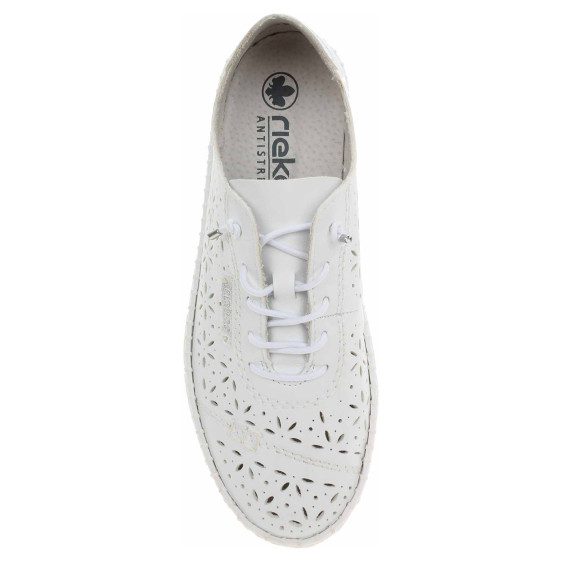 detail Dámské polobotky Rieker M2354-80 weiss