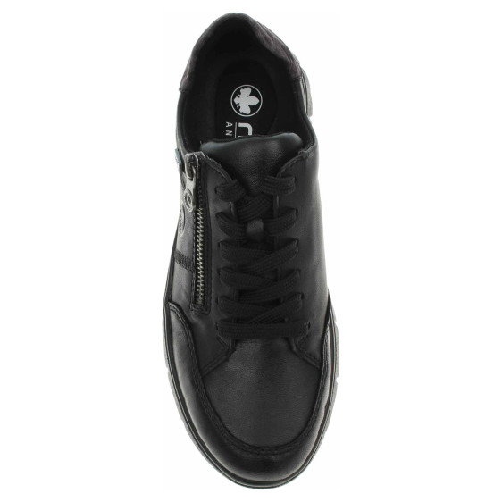 detail Dámské polobotky Rieker N1301-01 schwarz