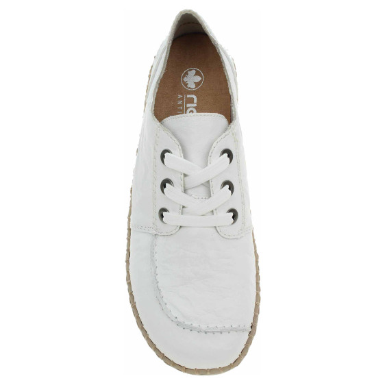 detail Dámské polobotky Rieker N2402-80 weiss