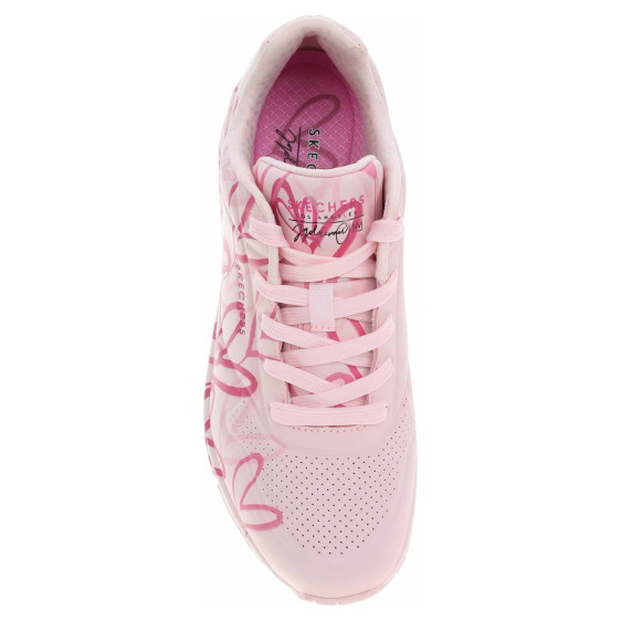 detail Skechers x JGoldcrown: Uno - Spread the Love lt.pink