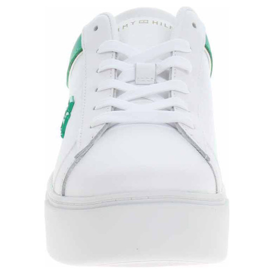 detail Dámská obuv Tommy Hilfiger FW0FW07910 0K4 white-olympic green