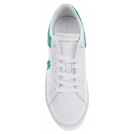 detail Dámská obuv Tommy Hilfiger FW0FW07910 0K4 white-olympic green