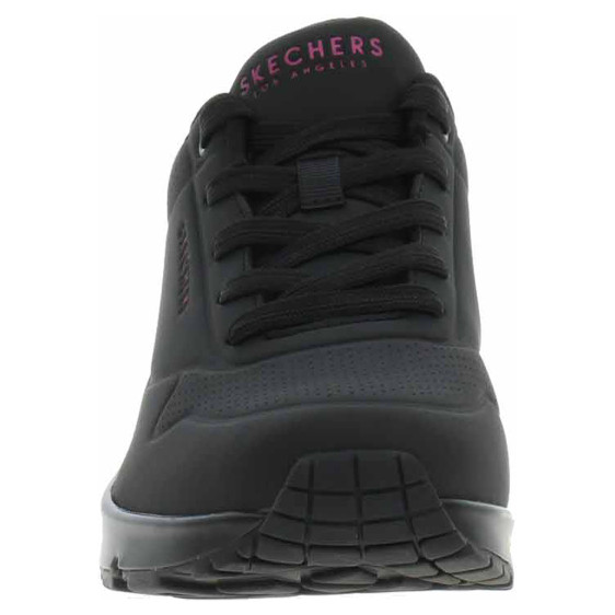detail Skechers Uno - Pop Back black-hot pink