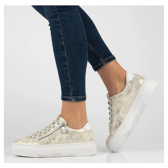 detail Dámská obuv Rieker M1953-60 beige kombi