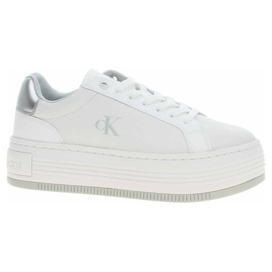detail Calvin Klein dámská obuv YW0YW01766 0LI Bright White-Silver