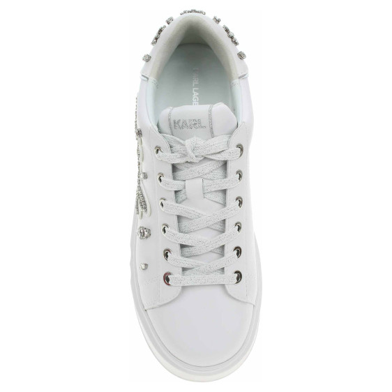 detail Dámská obuv Karl Lagerfeld KL63525 01S White Lthr w-Silver