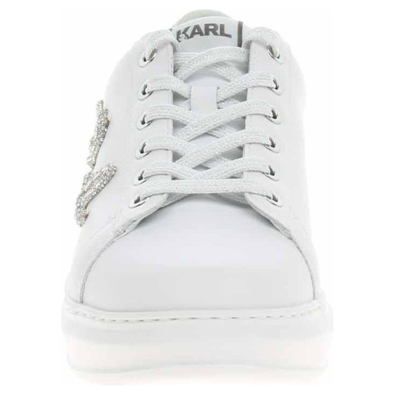 detail Dámská obuv Karl Lagerfeld KL62511G 01S white lthr w-silver