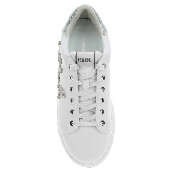 detail Dámská obuv Karl Lagerfeld KL62511G 01S white lthr w-silver