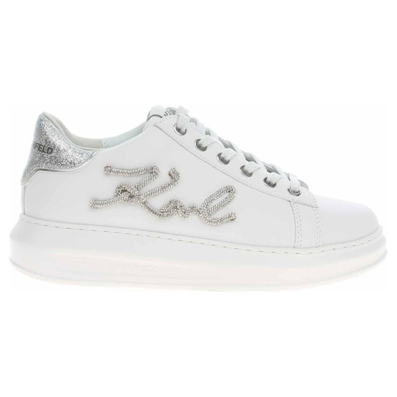 detail Dámská obuv Karl Lagerfeld KL62511G 01S white lthr w-silver