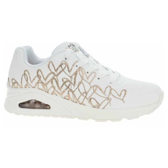 detail Skechers JGoldcrown: Uno - Golden Heart white rose