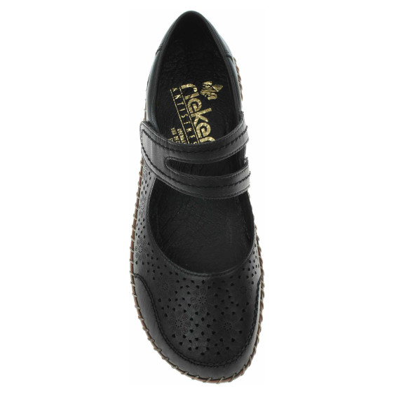 detail Dámské baleriny Rieker 44875-00 schwarz
