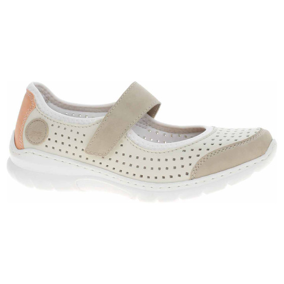 detail Dámské baleriny Rieker L32B5-81 weiss kombi
