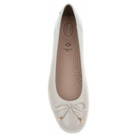detail Dámské baleriny Tamaris 8-52102-42 creme patent