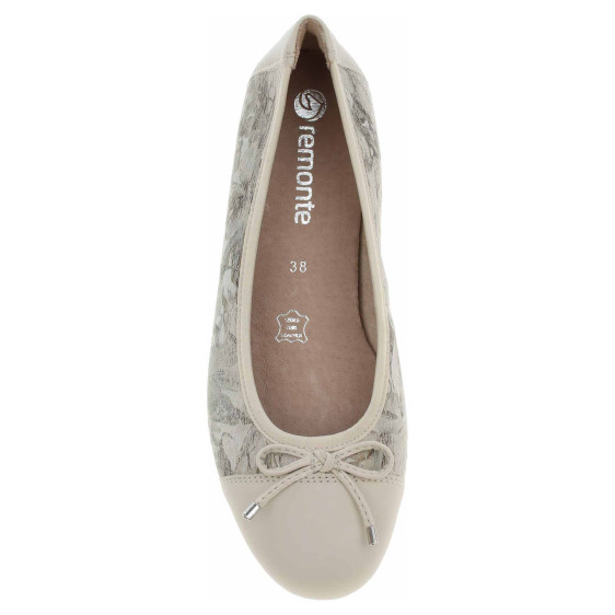 detail Dámské baleriny Remonte D0K04-60 beige kombi