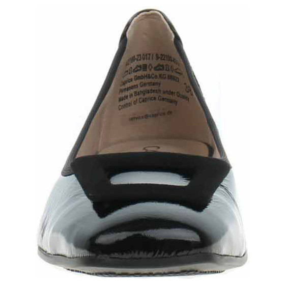 detail Dámské baleriny Caprice 9-22100-43 black naplak