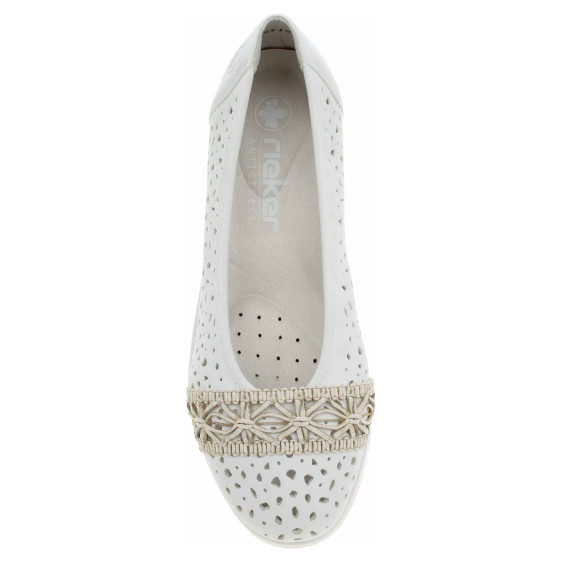 detail Dámské baleriny Rieker L3062-80 weiss