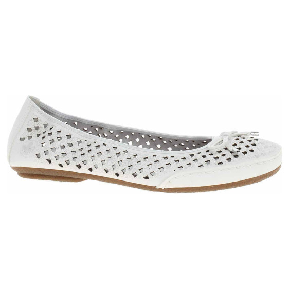 detail Dámské baleriny Rieker 41489-80 weiss