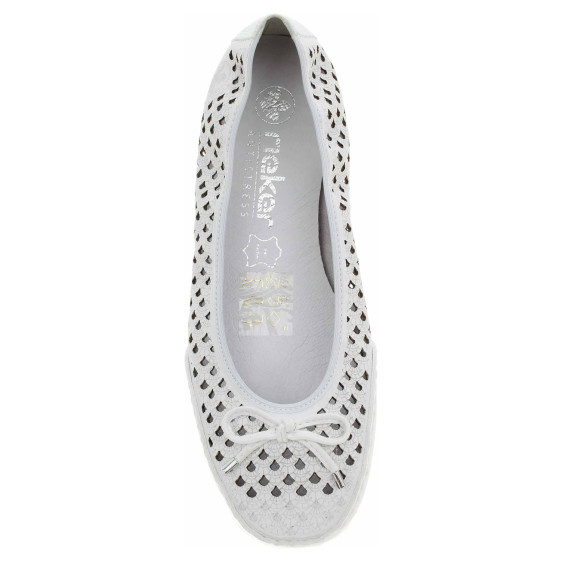 detail Dámské baleriny Rieker 41489-80 weiss