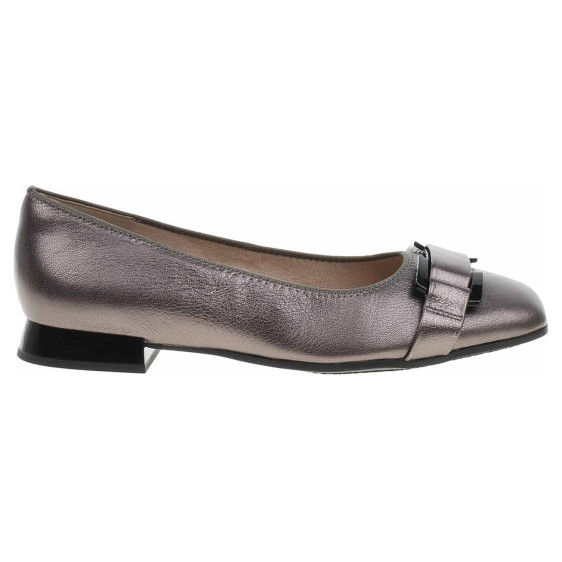 detail Dámské baleriny Caprice 9-22101-45 dk grey metall
