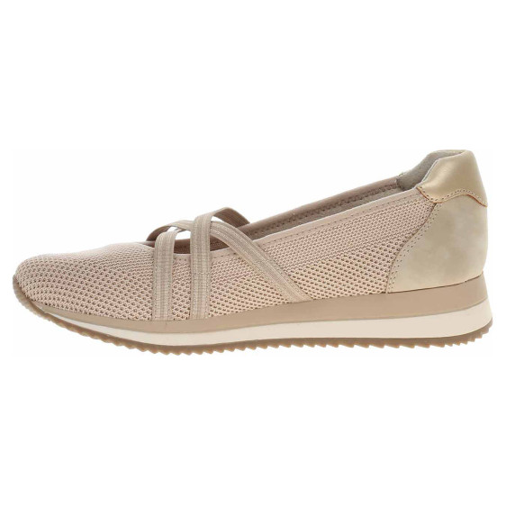 detail Dámské baleriny Jana 8-22173-42 beige-gold