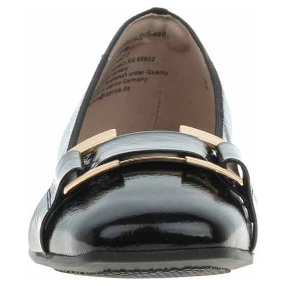 detail Dámské baleriny Caprice 9-22101-45 black naplak
