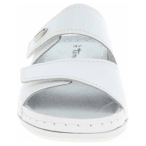 detail Dámské pantofle Tamaris 1-27510-41 white leather