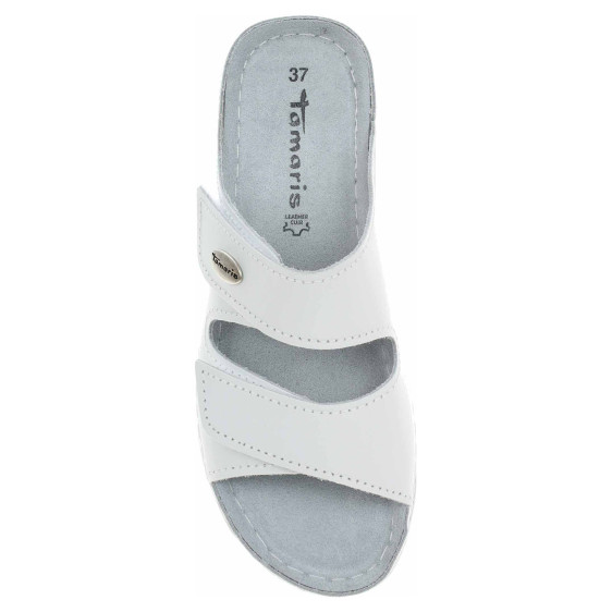 detail Dámské pantofle Tamaris 1-27510-41 white leather