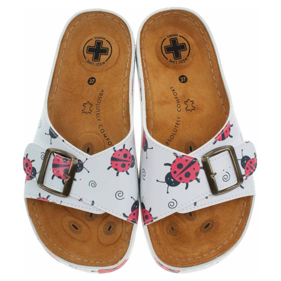 detail Dámské pantofle Medi Line S182.010 bílá