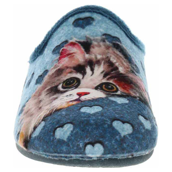 detail Dámské domácí pantofle Medi Line 5170-023 azul barca